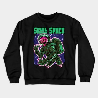 Skull Space Zombie Astronaut Crewneck Sweatshirt